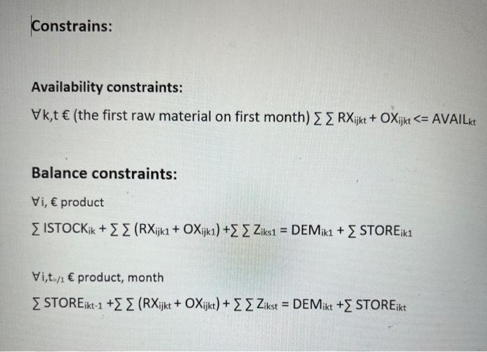 I need it to written as lingo code Sets: Month: