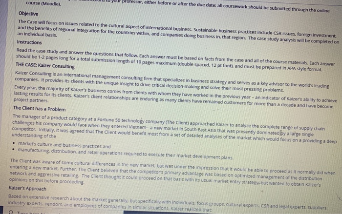 professor, either before or after the due date: