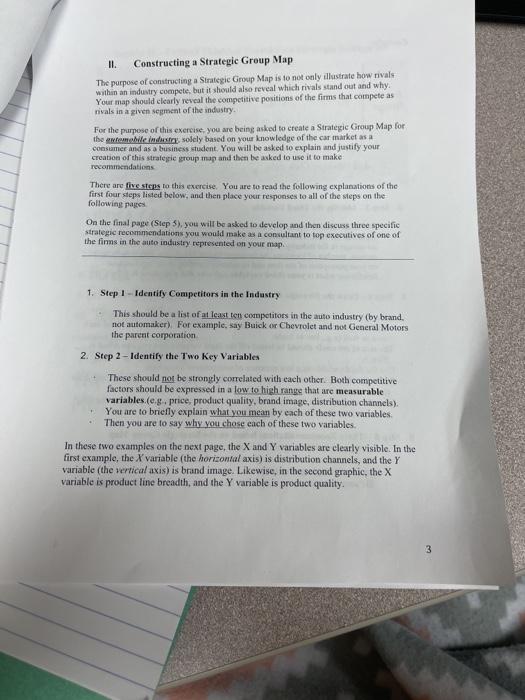 II. Constructing a Strategic Group Map The