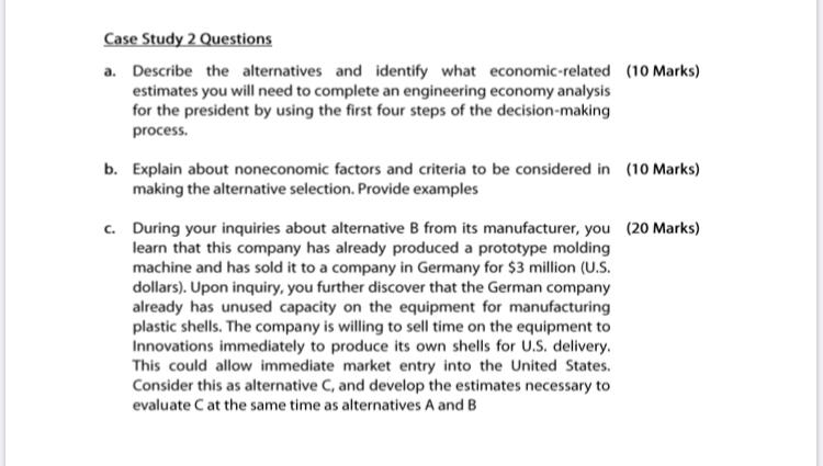 QUESTION 2: CASE STUDY 2 (40 Marks) Background