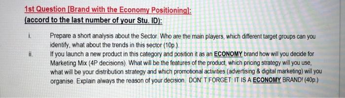 sector: baby food yes and also can you change the