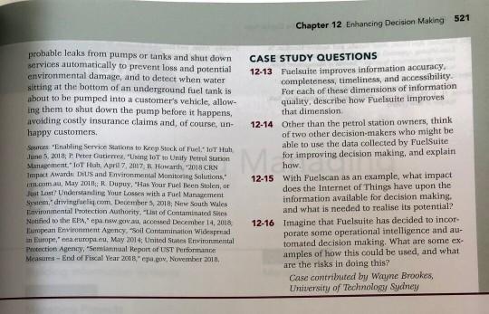 please solve all questions Chapter 12 Enhancing