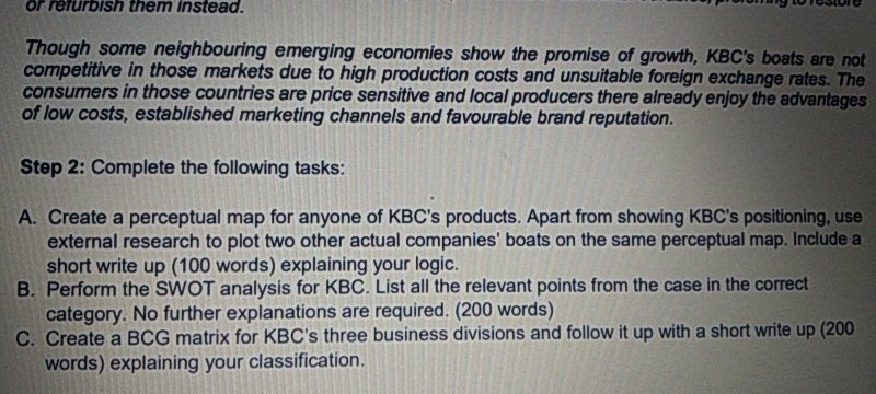 Please help with Marketing Your task:-