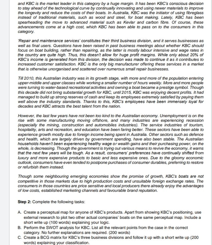 Please help with Marketing Your task:-