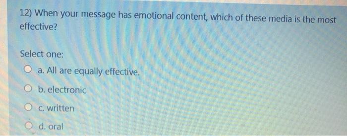 12) When your message has emotional content,