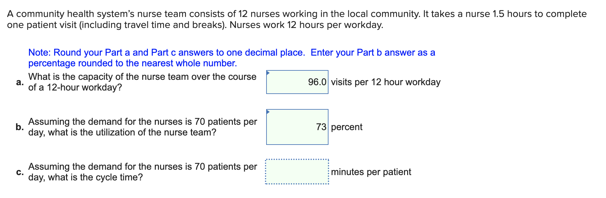 A community health system's nurse team consists