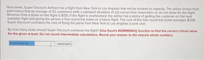 Next week, Super Discount Airlines has a fight