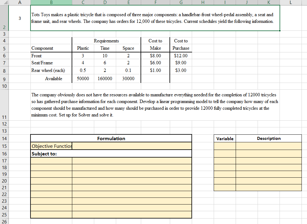 Could someone help with the formulas and solution