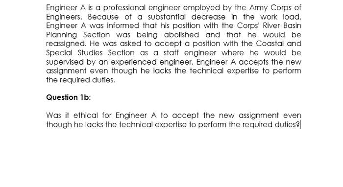 Engineer A is a professional engineer employed by