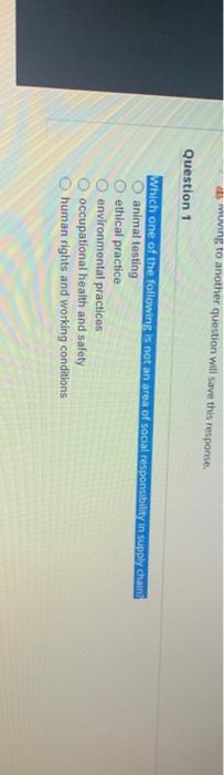 siuving to another question will save this