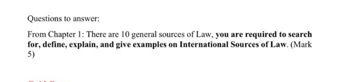 Questions to answer: From Chapter 1: There are 10