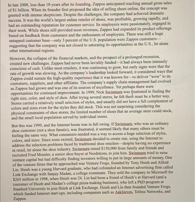 v In late 2008, less than 10 years after its