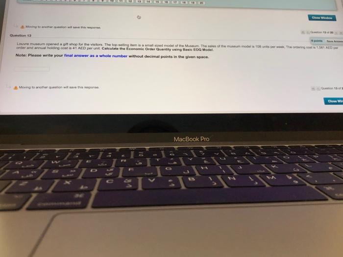 Moving to another question will save this con