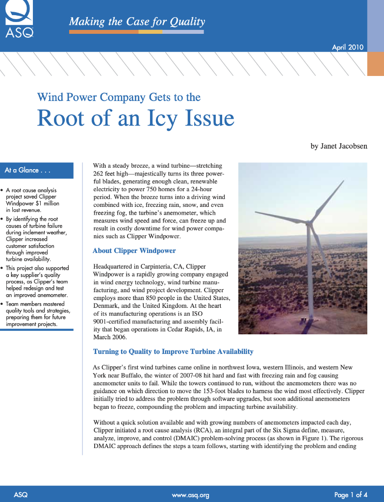 Which quality methods have been used? Making the