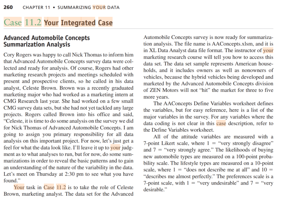 After reading Chapters 11 and 12, read Case 11.2