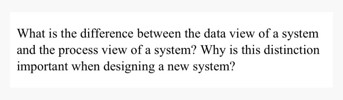 What is the difference between the data view of a