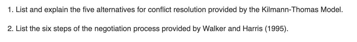 Human Resources 1. List and explain the five