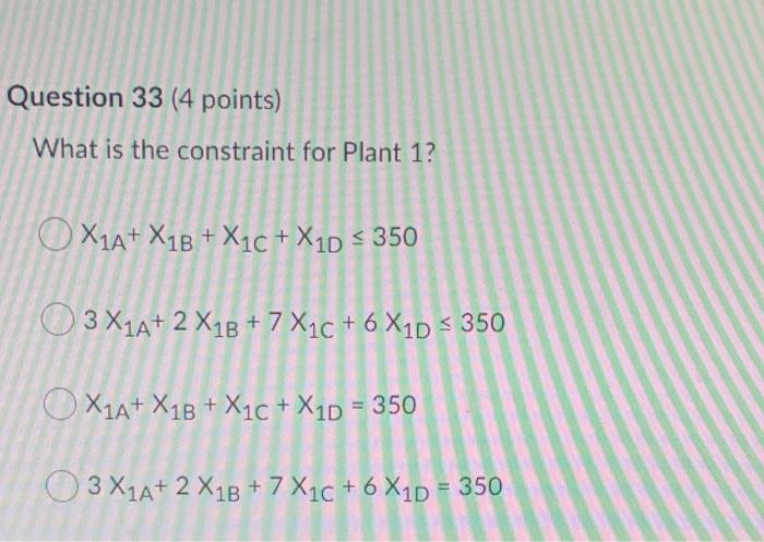 Emerald Electronics has two manufacturing plants