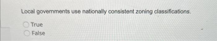 Local governments use nationally consistent