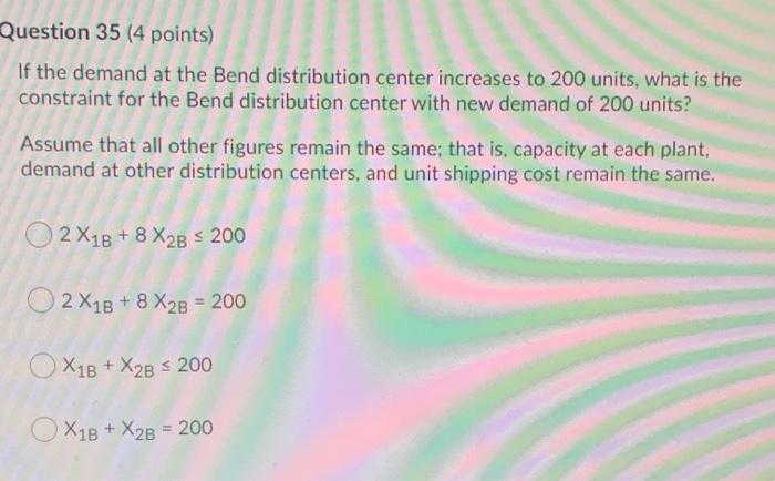 Emerald Electronics has two manufacturing plants