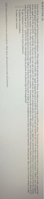 QUESTION Case Study 2 Anple and Samsung mobile