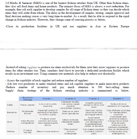 1. Which competitive strategy is followed by the