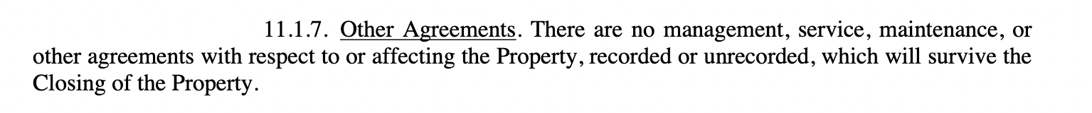 This is part of a real estate purchase and sale