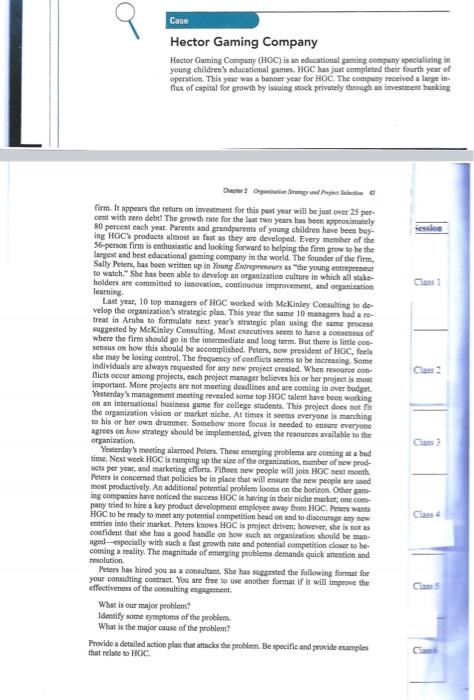 Case Hector Gaming Company Hector Gaming Company