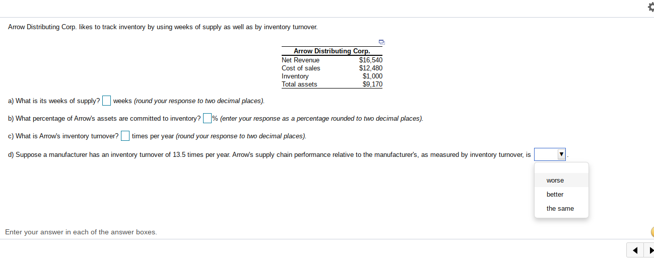 Arrow Distributing Corp. likes to track inventory