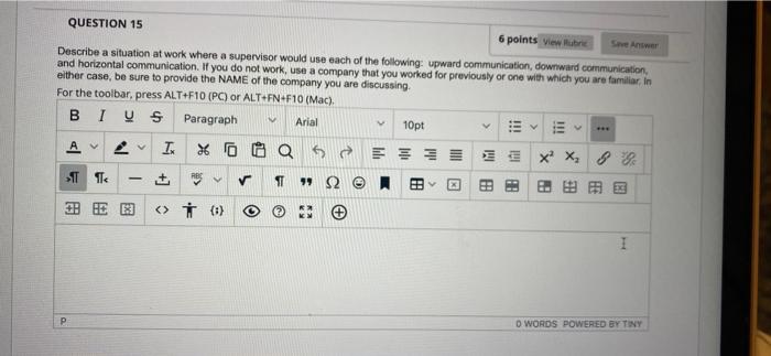 Describe a situation at work where a supervisor