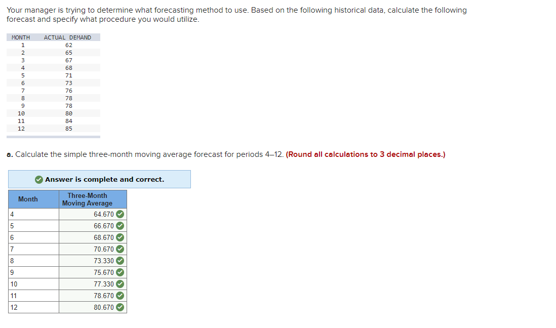 e-1. Calculate the mean absolute deviation (MAD)