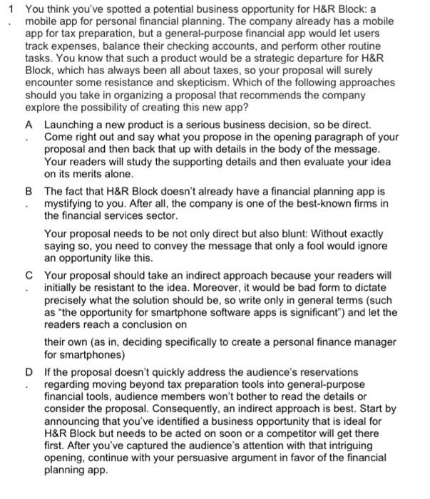 Need reasons for selecting an answer and detail