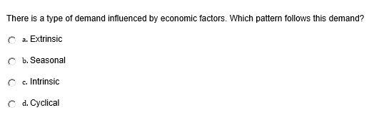 There is a type of demand influenced by economic