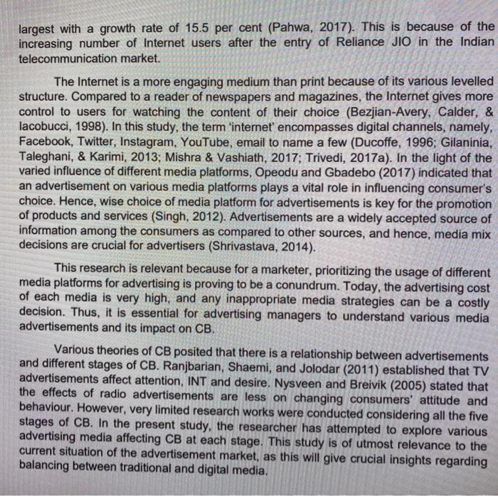 TASK C: Based on the Introduction Section of a