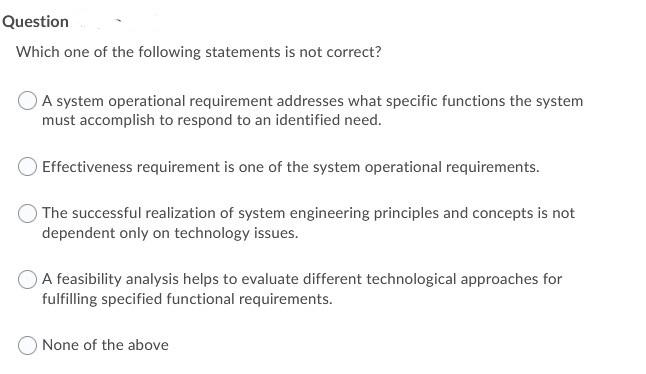 system engineering management Questior System