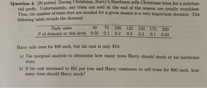 show all work please Question 4. [20 points)