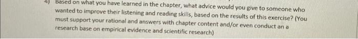answer 2nd 3rd 4th question 4) Based on what you