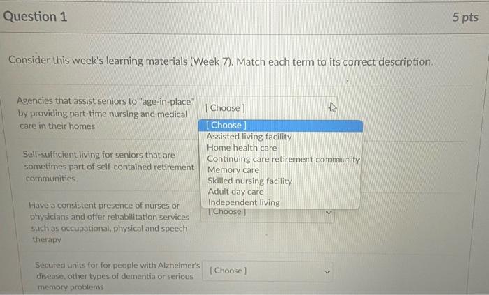 Partial Question 1 4/5 pts Consider this week's