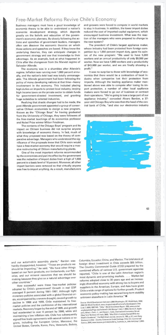 . Required: Question 01: Referring to the case