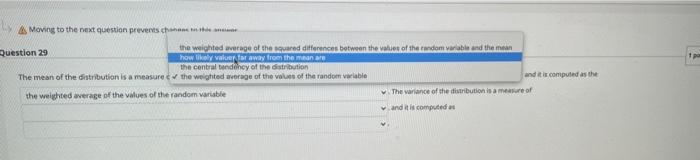 A Moving to the next question prevents channel