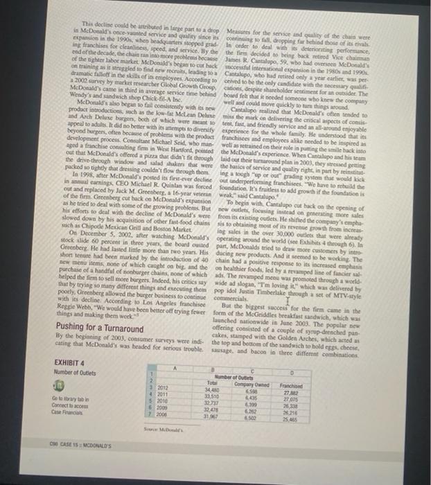 QUESTION TO THE CASE 1. What are the current