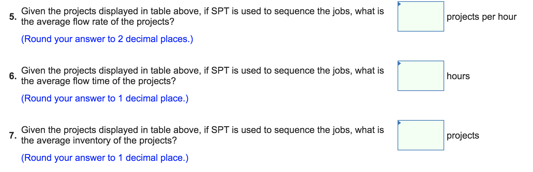 PA 18-2 to 18-7 (Algo) Processing time for eight