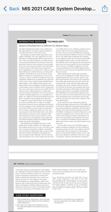 < Back MIS 2021 CASE System Develop... 1