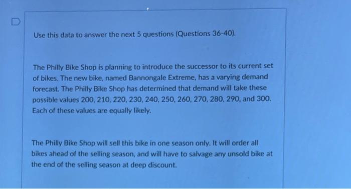 Use this data to answer the next 5 questions