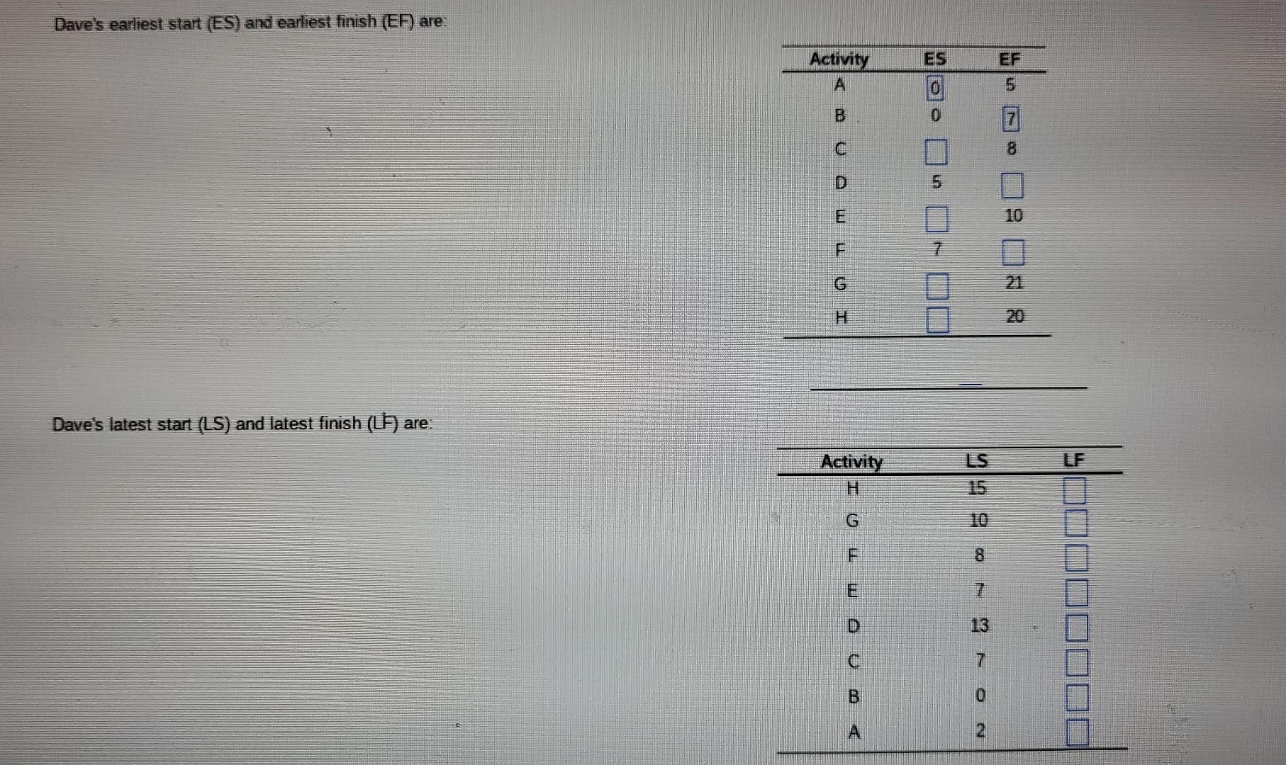 E Homework: Homework: Chapter 3 Dave's earliest