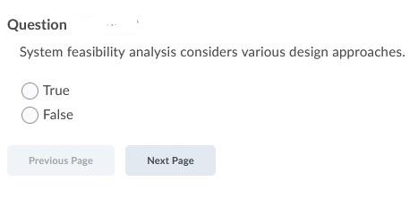 Question System feasibility analysis considers