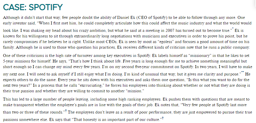 CASE: SPOTIFY Although it didn't start that way,