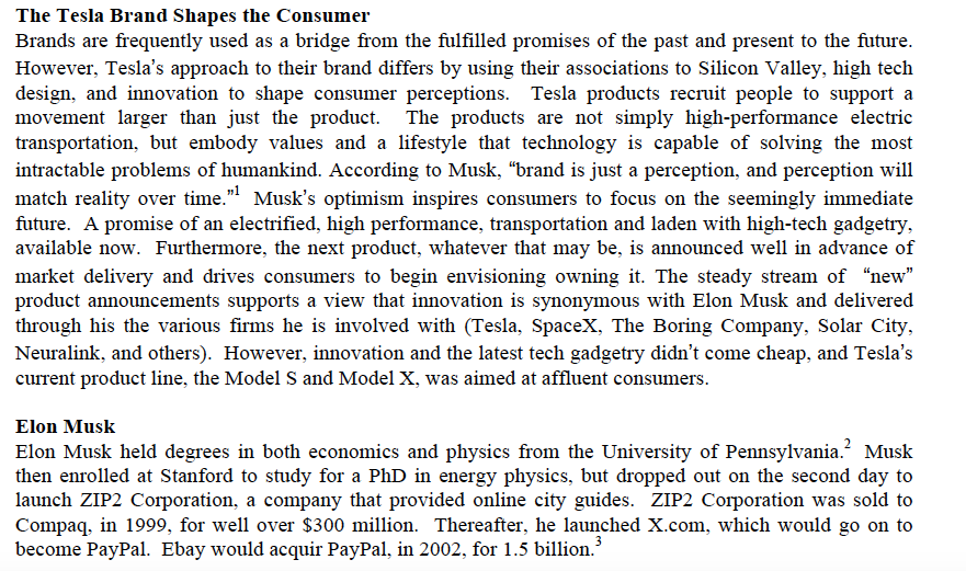 Is the tight association of Elon Musk to Tesla
