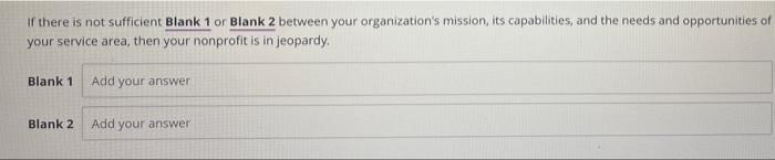 If there is not sufficient Blank 1 or Blank 2