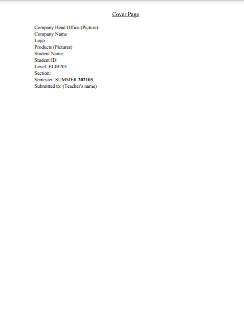 I want part 4 only our company is AFMABA It's